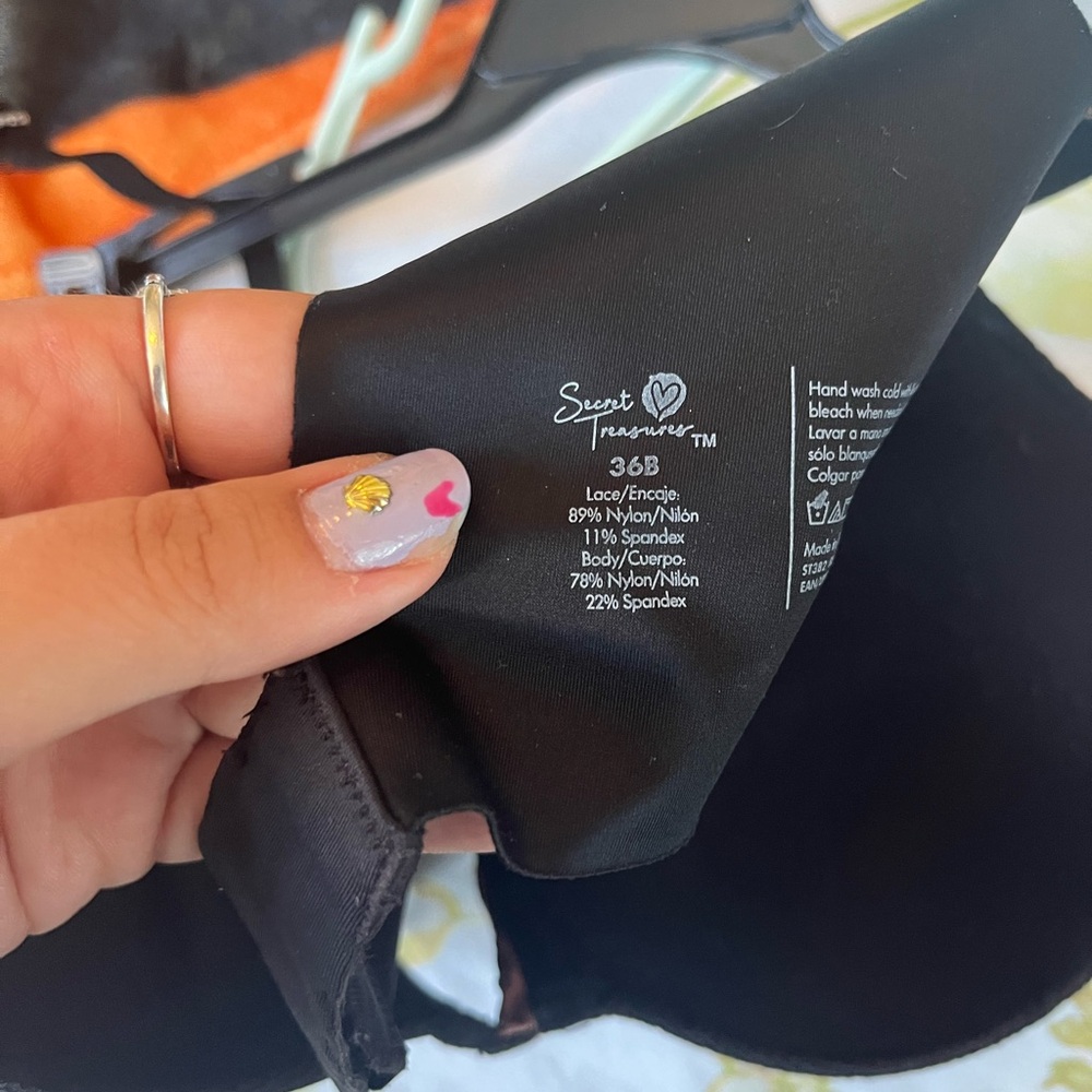 Black Secret Treasures Push Up Bra